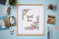 Watercolor flower Clip Art â€“ Eglantine  Product Image 10
