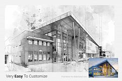 Architecture Sketch Photoshop Action Product Image 3