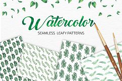 Leaves Patterns in Watercolor Product Image 3