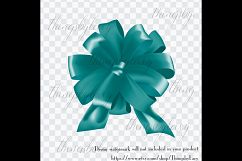 56 Teal Bows and Ribbons Clip Arts PNG Transparent Product Image 6