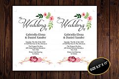 Floral Wedding Invitation Template, DAD_01 Product Image 5