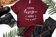 T-Shirt Mockup Mega Bundle Fall Winter Bella Canvas 3001 Product Image 17