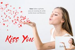 28 Blowing kisses Photoshop Overlays Product Image 3