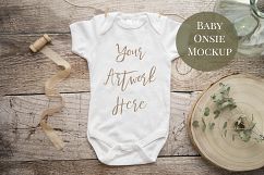 Onsie, Infant bodysuit Mockup Product Image 1