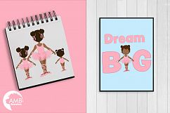 Ballerina sisters, ballerina friends, ballet clipart, graphics and illustrations AMB-2264 Product Image 5