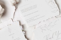 Elegant Floral Wedding Invitation Suite Product Image 5