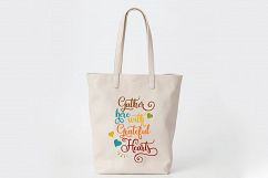 Gather Here with Grateful Hearts SVG - Fall SVG Cut File DXF Product Image 7