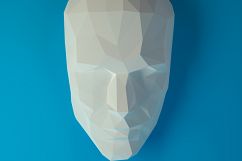 Human Face, Artist Sculpture, Papercraft Face, Human Papercraft, Face Dummy, Human Face Layout, Wall Human Face, Human Head, Papercraft Head Product Image 1