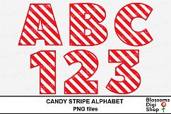 Candy Stripe Alphabet Clipart Product Image 1