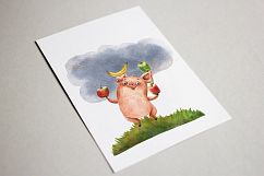 The Willie&#039;s Dinner - Watercolor Clip Art Set Product Image 12