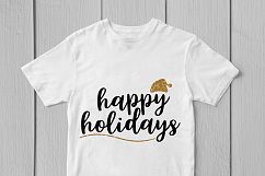 Happy Holidays - Christmas SVG EPS DXF PNG Cutting Files Product Image 3