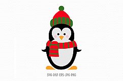 Christmas Penguin SVG, Penguin SVG, Christmas SVG Product Image 1