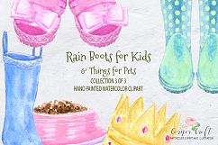 Watercolor Rain Boots for Kids Product Image 2