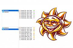 Happy Sun Vector Art | 3 Versions Product Image 9