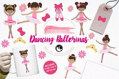 Dancing Ballerinas graphics and illustrations Product Image 1