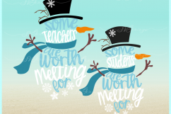 Snowman SVG Bundle 10 Designs SVG DXF EPS PNG files Product Image 4
