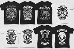 200 Vector Tshirt Designs B/W Concept Product Image 8