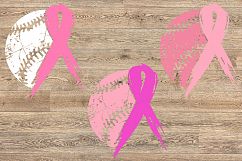 Baseball Tackle Breast Cancer Svg Awareness ribbon 1024s Product Image 2