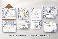 Vintage Map Wedding Invitation Suite Product Image 10