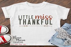 Little Miss Thankful SVG Product Image 1