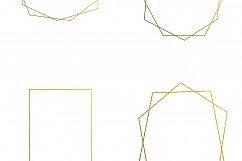 Watercolor Geometric Foliage Frames Product Image 8