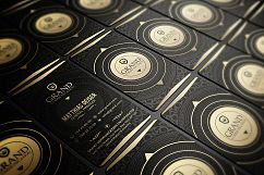 Gold And Black Business Card Product Image 1