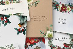 Vintage Christmas watercolor set Product Image 4