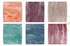 Watercolor Washes Digital Paper - Autumn Colors Product Image 4
