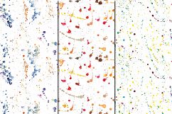 Watercolor Splashes seamless digital paper pack Product Image 4