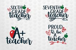 Huge 12 Teacher Quote SVG Bundles - SVG EPS DXF PNG Cut File Product Image 4