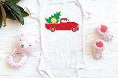 Christmas Truck With Tree Svg, Dxf, Png, Eps Product Image 2