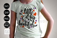 Little Miss Bootiful Halloween SVG File, DXF and PNG File Product Image 1