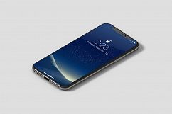 Isometric iPhone X Mockup Product Image 4