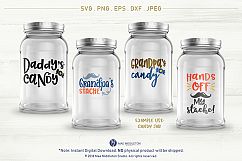 Mason Jar Designs, Decals, printable labels svg files Bundle Product Image 3