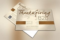 Thanksgiving Charity Postcard Template Product Image 2