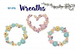 Horses, flowers &amp; alphabet – Vector Paper Art Style Product Image 5
