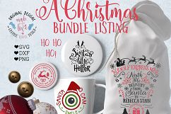 Christmas &amp; Santa Bundle Cut Files - Christmas Cut Files Product Image 1