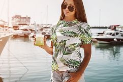 T-Shirt Mock-Up Summer Girl Product Image 8