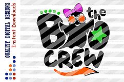 Boo svg Halloween Svg Quote The boo crew svg files Halloween Product Image 2