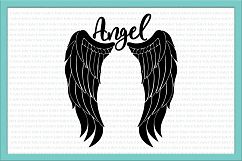 Angel wings svg, angel svg, feather wings svg, angel jpg, angel wings shirt design, angel clipart, wings svg, dxf, png, cricut file,clip art Product Image 2