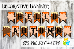 Hello Autumn Party Banner Product Image 1