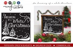 I&#039;ve been dreaming of a white Christmas DXF SVG Cut File Product Image 1