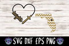 State of Florida |Knights Heart | Set of 2 | SVG DXF EPS PNG Product Image 1