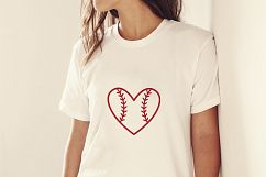 Baseball Mom and ball silhouettes. Hand drawn typography design. SVG DXF PNG EPS Cutting Files Product Image 7