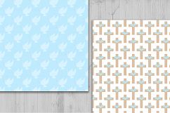 Boy Baptism Digital Paper, Boy Baptism Clipart, Baptism Background, Baptism Invitation, Baptism Digital Paper, Pattern. Product Image 2