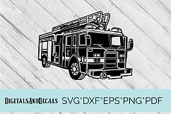 Fire Truck, Fire Engine SVG Cutting File  Product Image 1