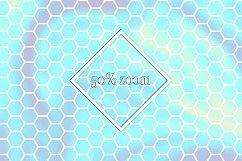 Abstract geometric pattern on holographic background vectors Product Image 3