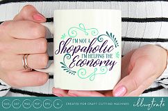I&#039;m not a shopoholic SVG Cut File / DXF / PNG / EPS Product Image 1