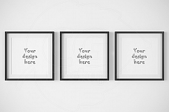 Set x3 black square frame mockup Product Image 2