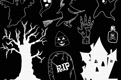 Halloween Chalk clipart Product Image 2